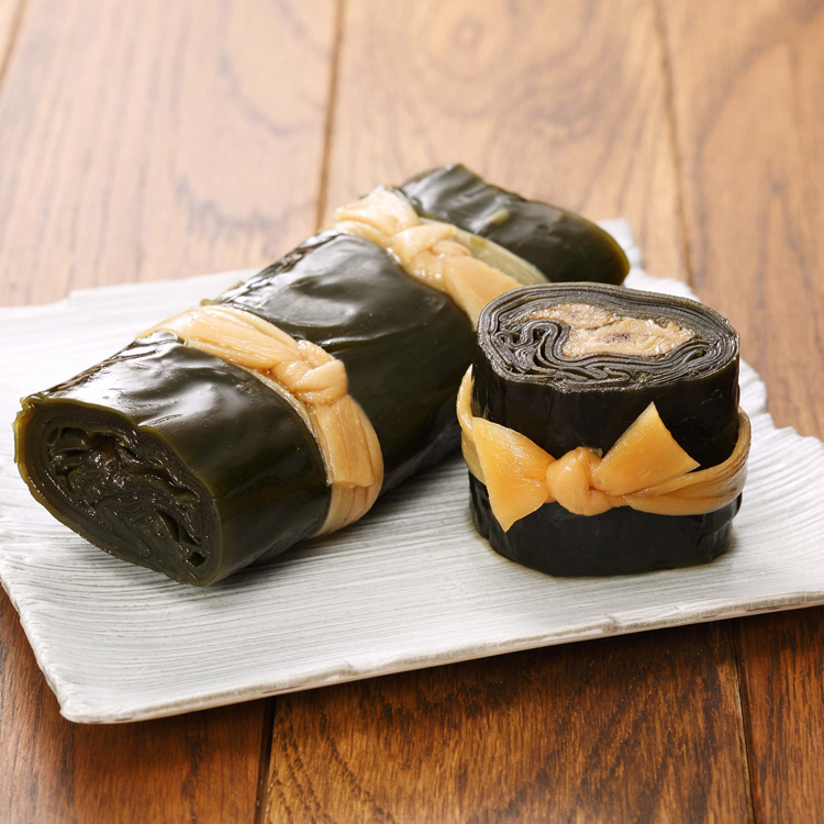 ししゃも昆布巻 道東産の長昆布で相性の良い魚介を巻きました ： 佐藤水産のお取り寄せ通信販売・北海道の鮭・海産物グルメギフト通販