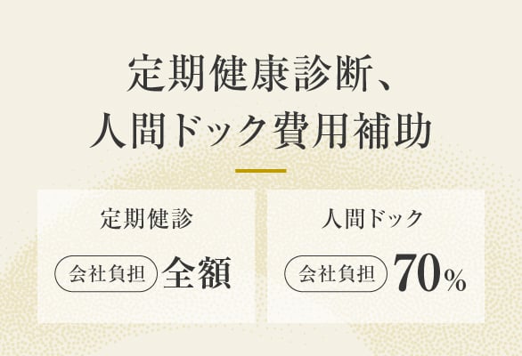 定期健康診断、人間ドッグ費用補助